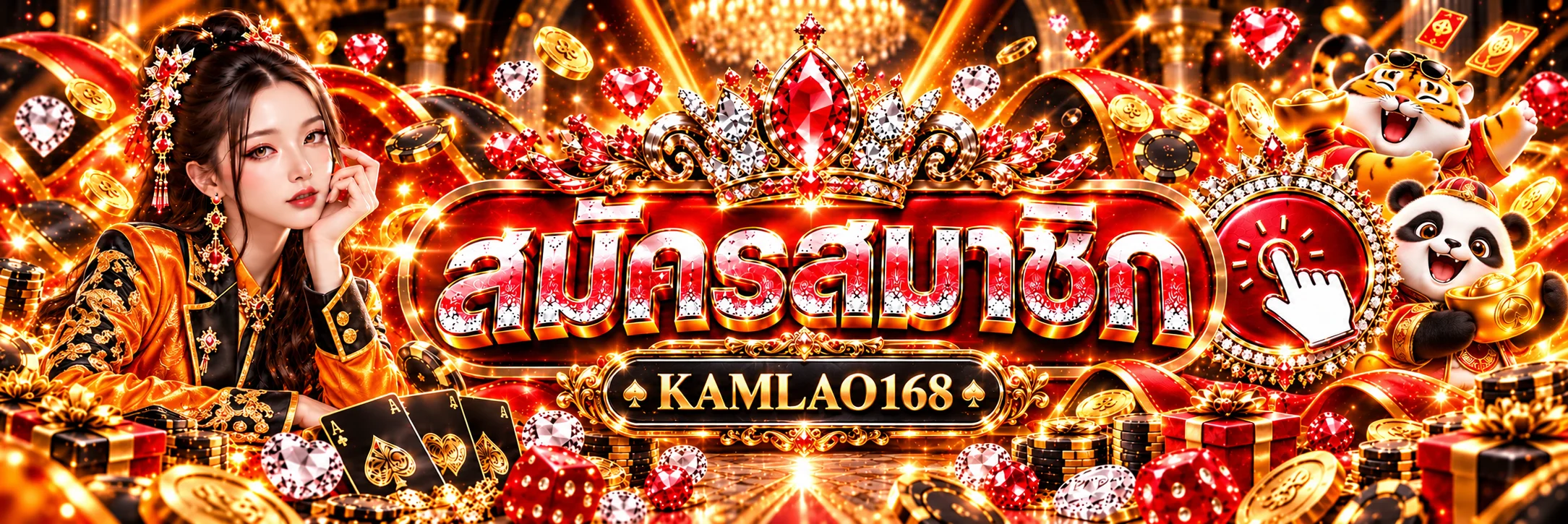 หน้าเข้าสู่ระบบ KAMLAO168 พร้อมมาสคอตคาสิโน